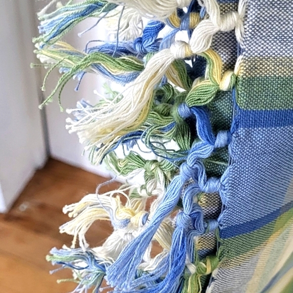 Primitive Artisans Inc Square Cotton Plaid Tablecloth 60 X 60 - Picture 3 of 7